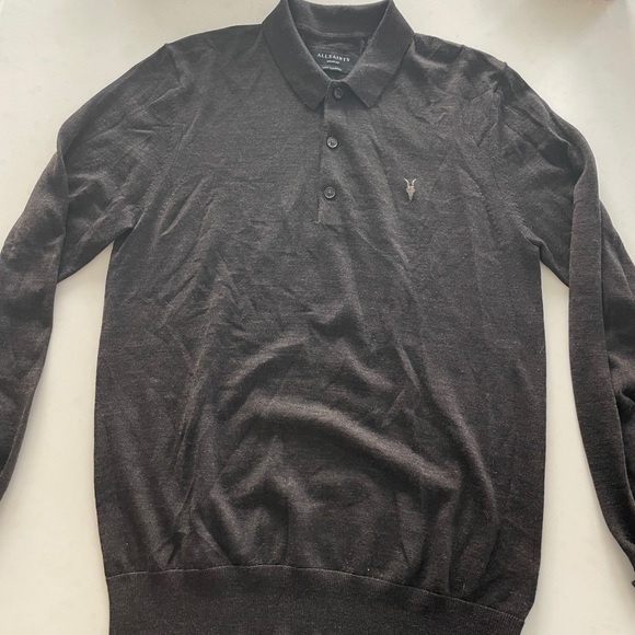 All Saints Other - All Saints Long sleeve merino polo